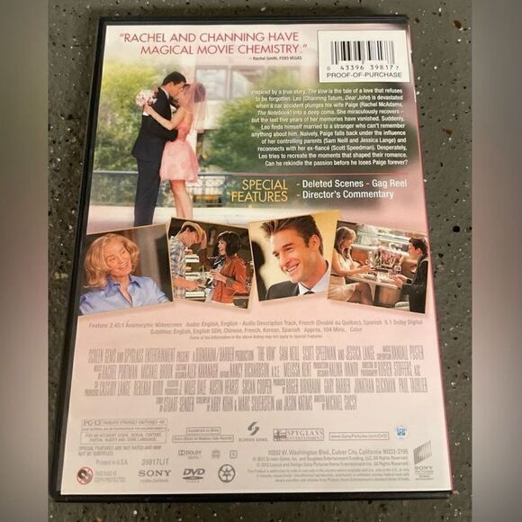 🔥❤️🔥 “The Vow” DVD Drama PG-13 EPC - Picture 3 of 3